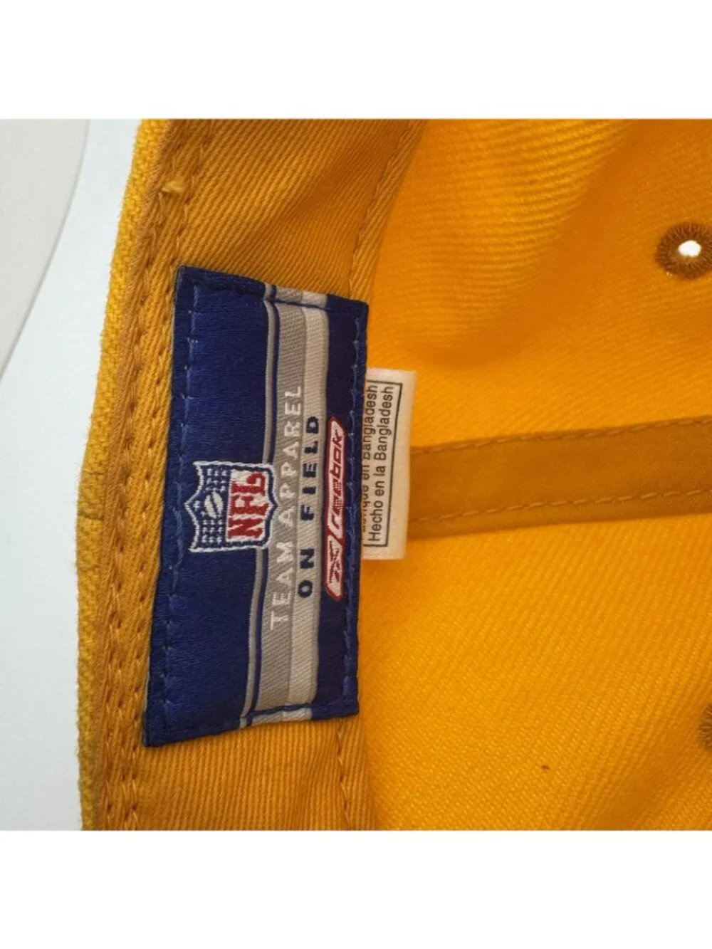 Green Bay Packers NFL Adjustable Baseball Cap Hat Reebok Yellow Gold Miller Lite